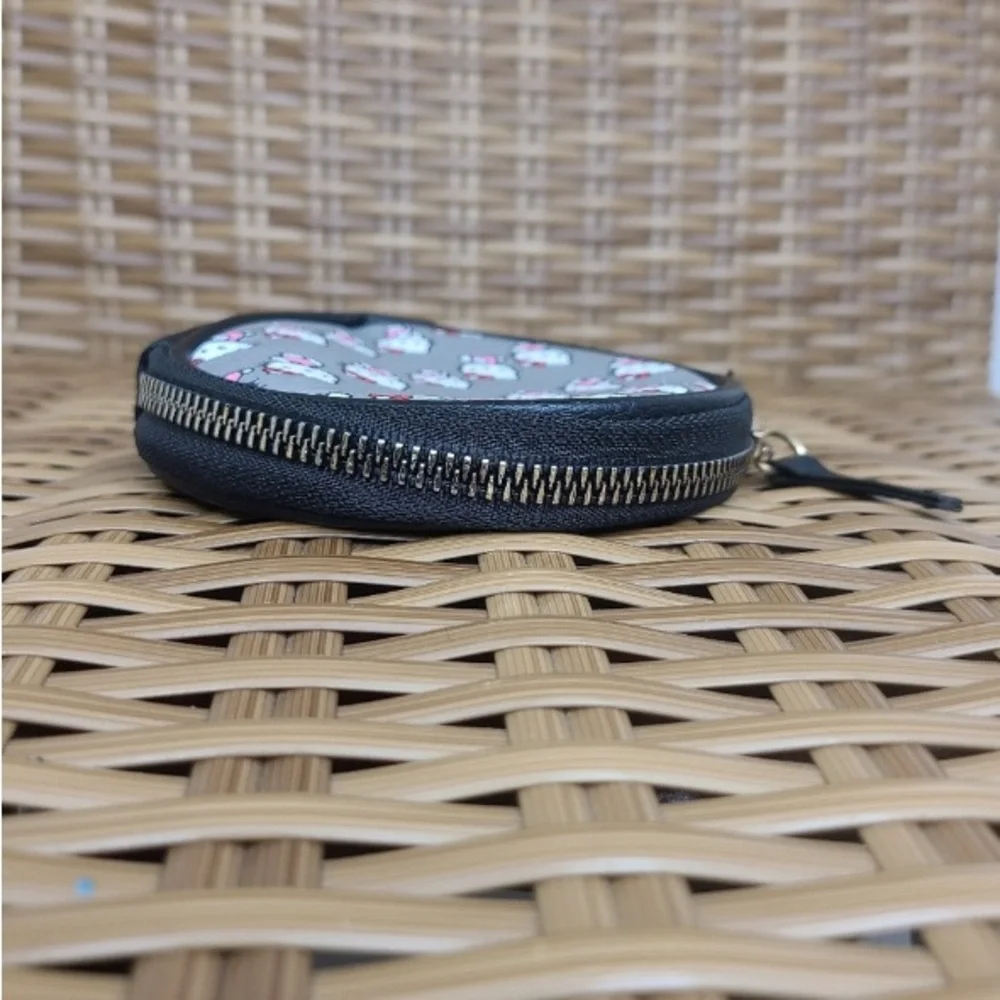 Hello Kitty Gray & Pink Kids Coin Pouch.